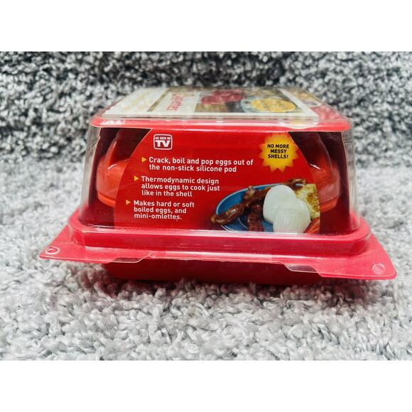 Egglettes Egg Cooker Hard Boiled Eggs without the Shell 4 Egg Cups As Seen On Tv - Picture 4 of 9